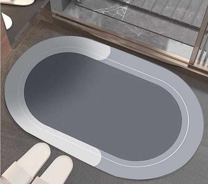 2608202568ae06901340f.jpeg Oval Süper Emici Banyo Paspası 38*58 cm - Görsel 1