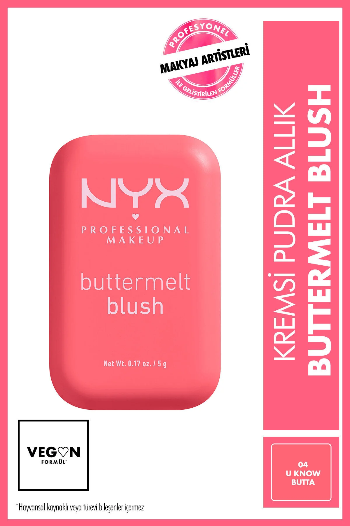 Buttermelt Blush 04 U Know Butta 12 Saate Kadar Kalıcı Kremsi Pudra Allık